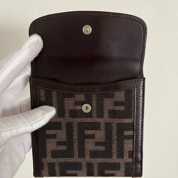 Vintage Fendi FF Zucca Bifold Wallet EUC Authenticity Guaranteed